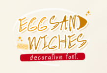Egg Sandwiches Font Poster 1