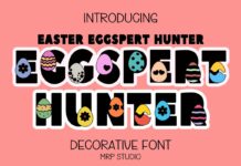 Eggspert Hunter Font Poster 1