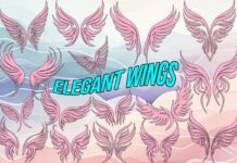 Elegant Wings Font Poster 1