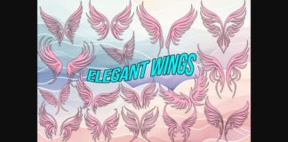 Elegant Wings Font Poster 1