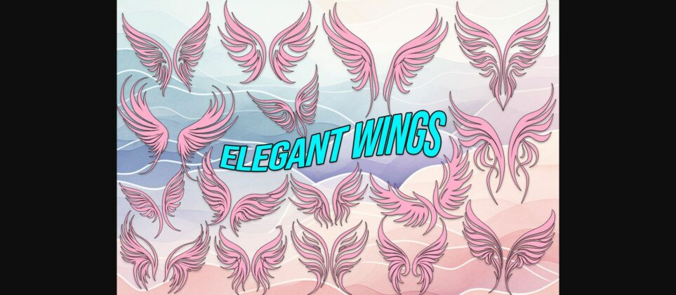 Elegant Wings Font Poster 1