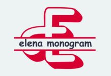 Elena Monogram Font Poster 1