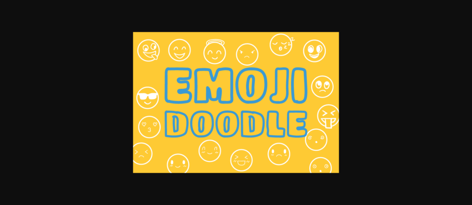 Emoji Doodle Font Poster 3