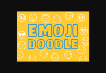 Emoji Doodle Font Poster 1