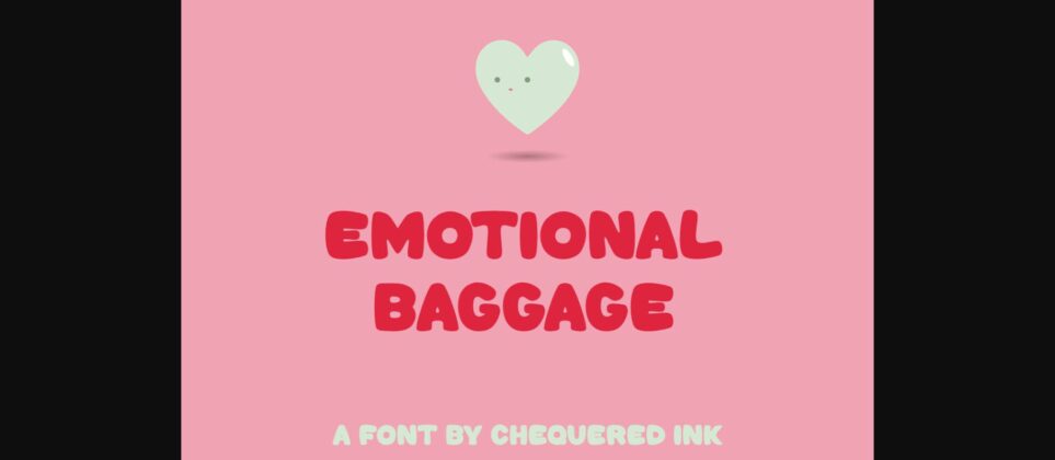 Emotional Baggage Font Poster 3