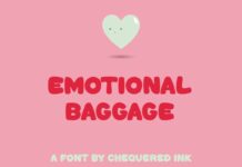 Emotional Baggage Font Poster 1