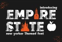 Empire State Font Poster 1