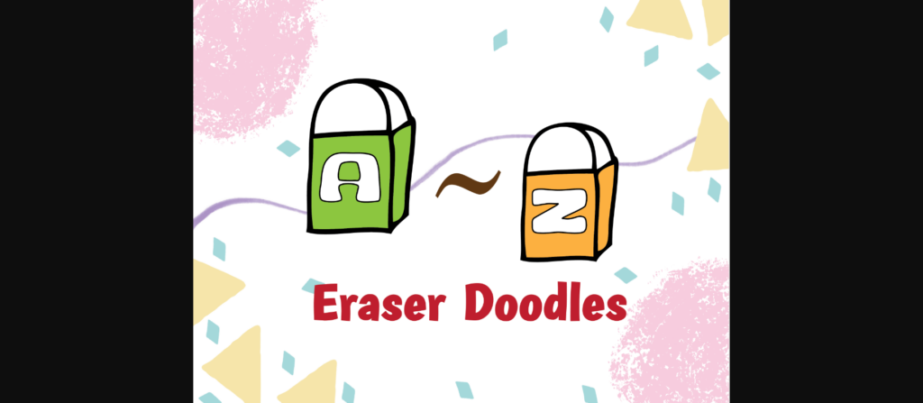 Eraser Doodles Font Poster 3