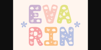 Evarin Font Poster 1