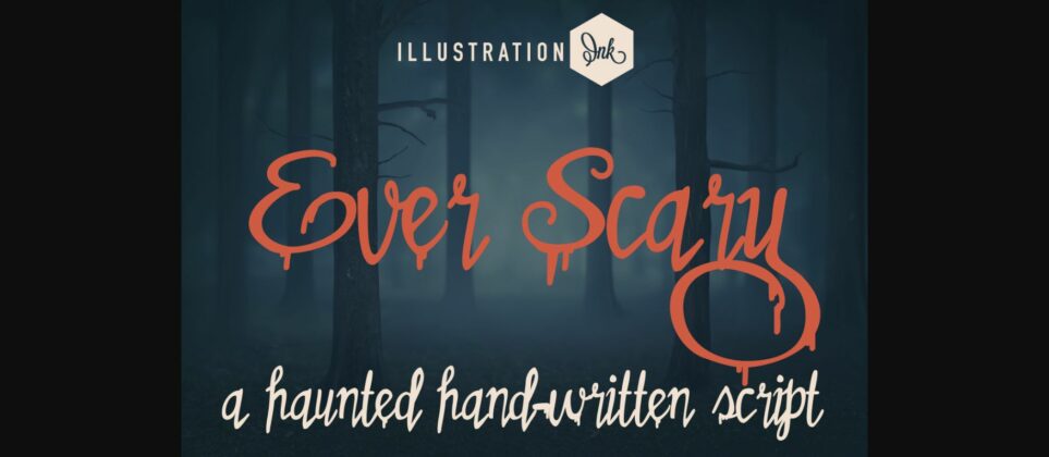 Ever Scary Font Poster 3