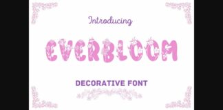 Everbloom Font Poster 1