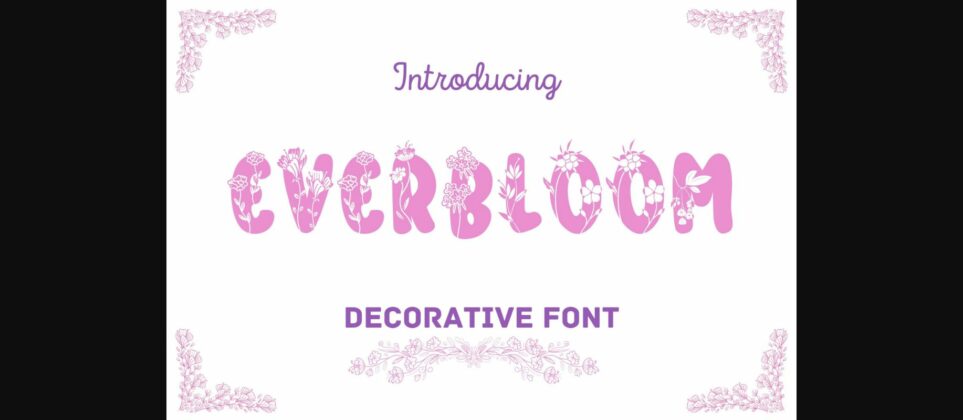 Everbloom Font Poster 1