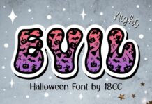 Evil Night Font Poster 1