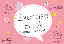 Exercise Book Font Poster 1