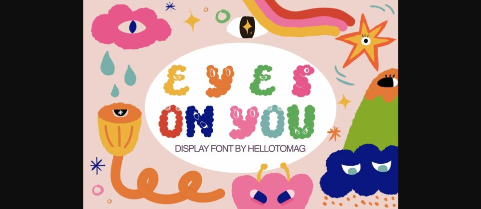 Eyes on You Font Poster 3