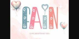Fain Font Poster 1