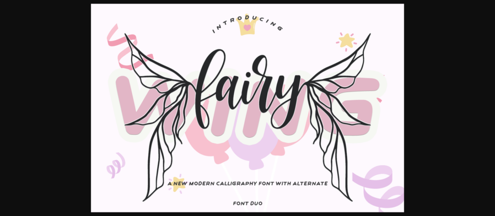 Fairy Wing Font Poster 3