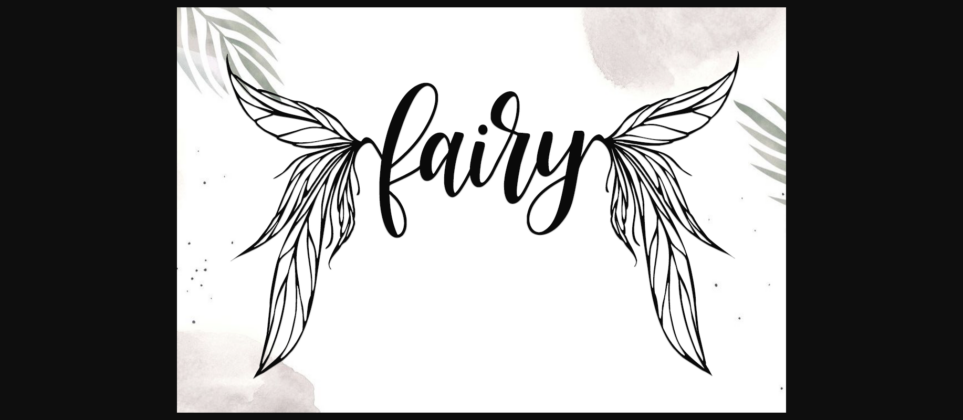 Fairy Wing Font Poster 5