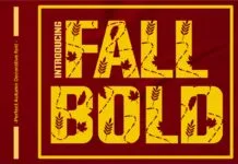 Fall Bold Font Fall Bold Font Poster 1