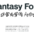 Fantasy Font