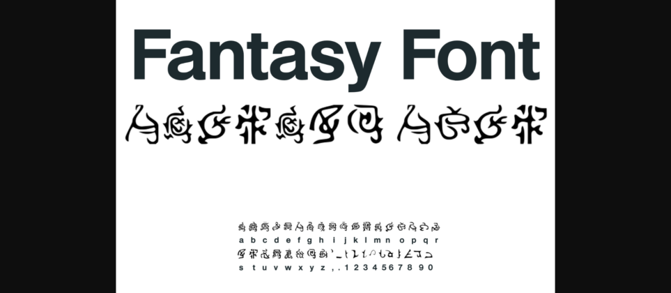 Fantasy Font Poster 1