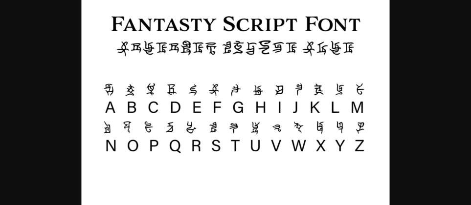 Fantasy Script 10 Font Poster 3