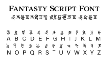 Fantasy Script 10 Font Fantasy Script 10 Font Poster 1