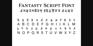 Fantasy Script 10 Font Poster 1