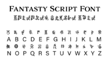 Fantasy Script 11 Font Fantasy Script 11 Font Poster 1