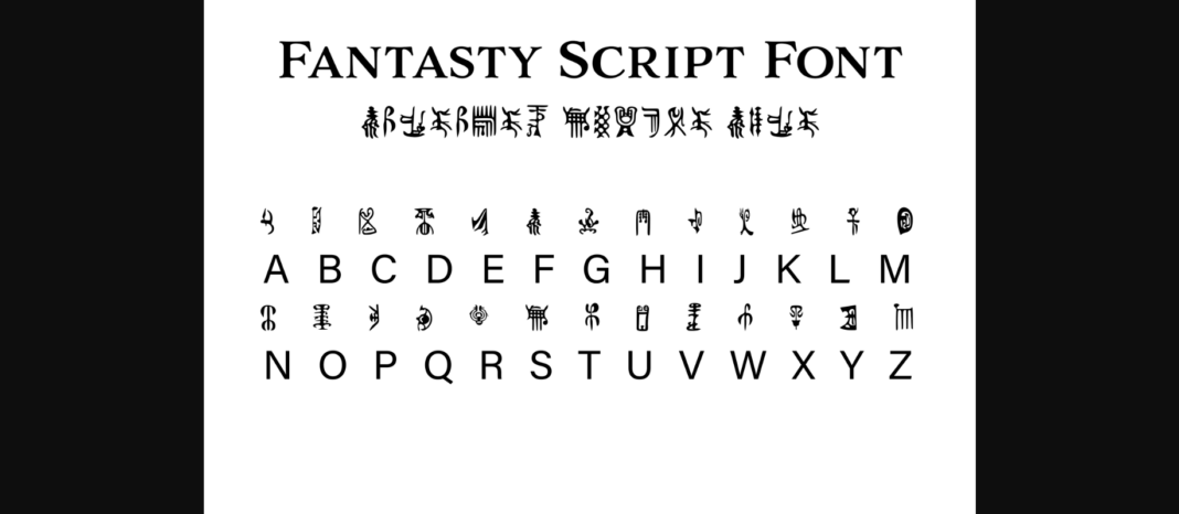 Fantasy Script 14 Font Poster 1