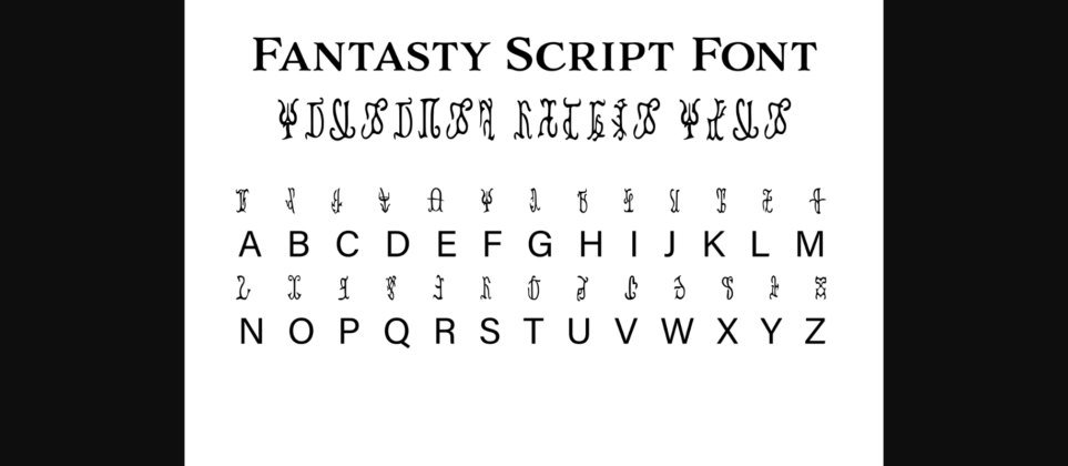 Fantasy Script 15 Font Poster 1