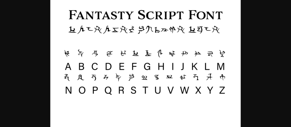 Fantasy Script 2 Font Poster 3