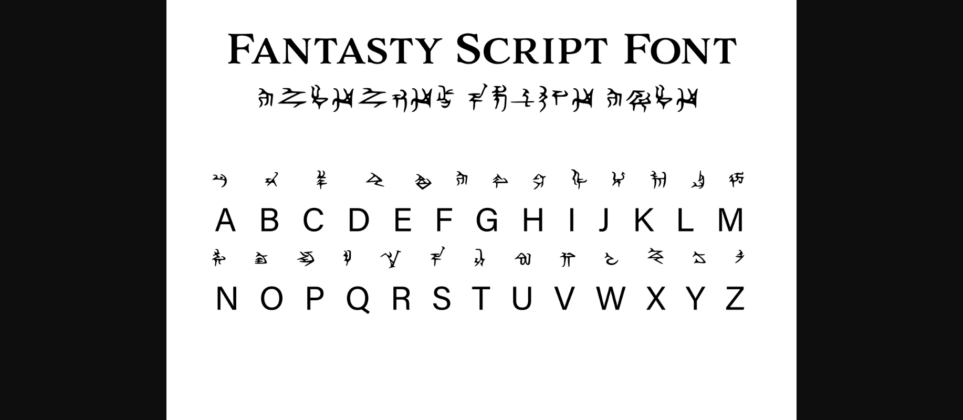 Fantasy Script 3 Font Poster 3