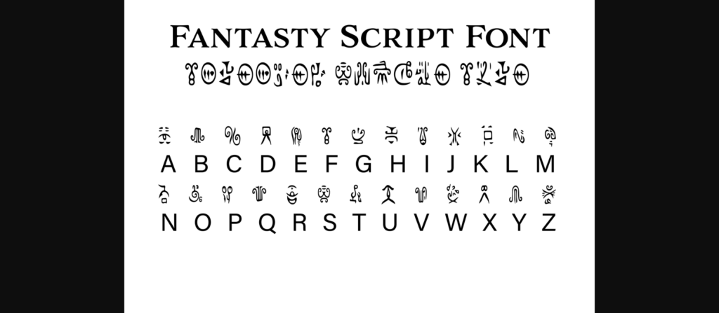 Fantasy Script 4 Font Poster 3