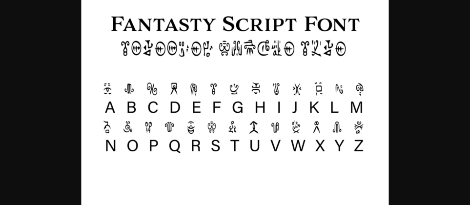 Fantasy Script 4 Font Poster 3