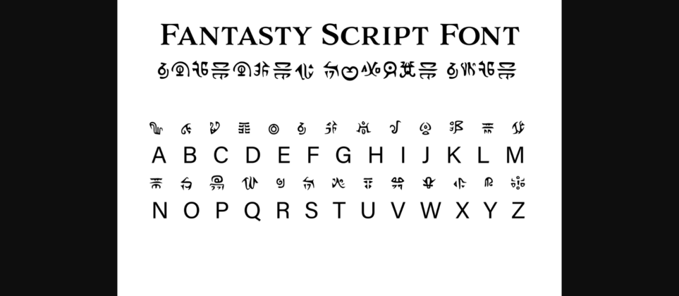 Fantasy Script 5 Font Poster 3