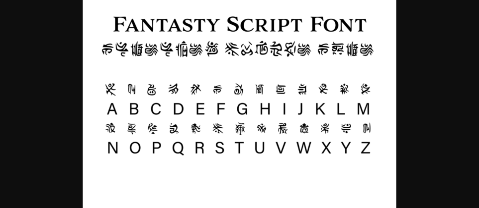 Fantasy Script 7 Font Poster 3