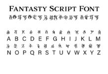 Fantasy Script 9 Font Poster 1