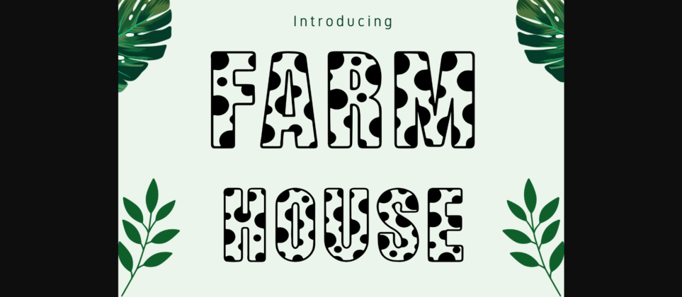Farm House Font Poster 3