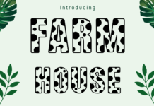 Farm House Font Poster 1