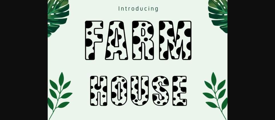 Farm House Font Poster 1