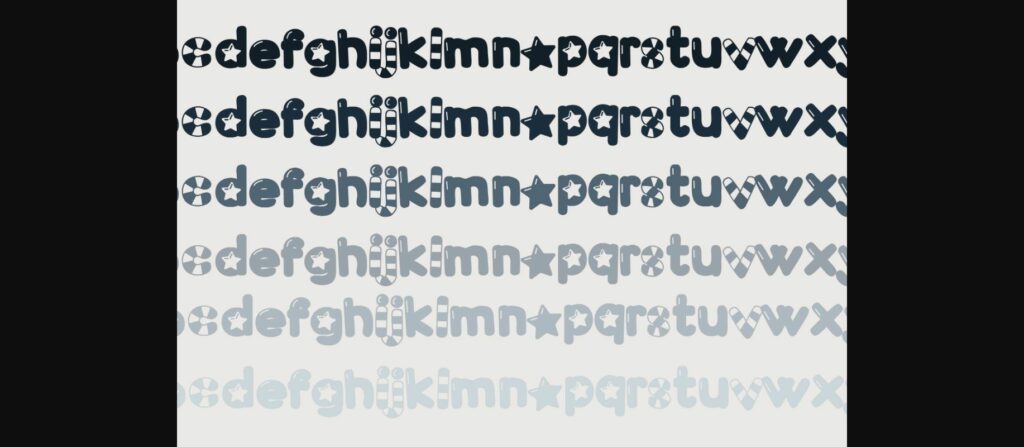 Fat Stars and Stripes Font Poster 7