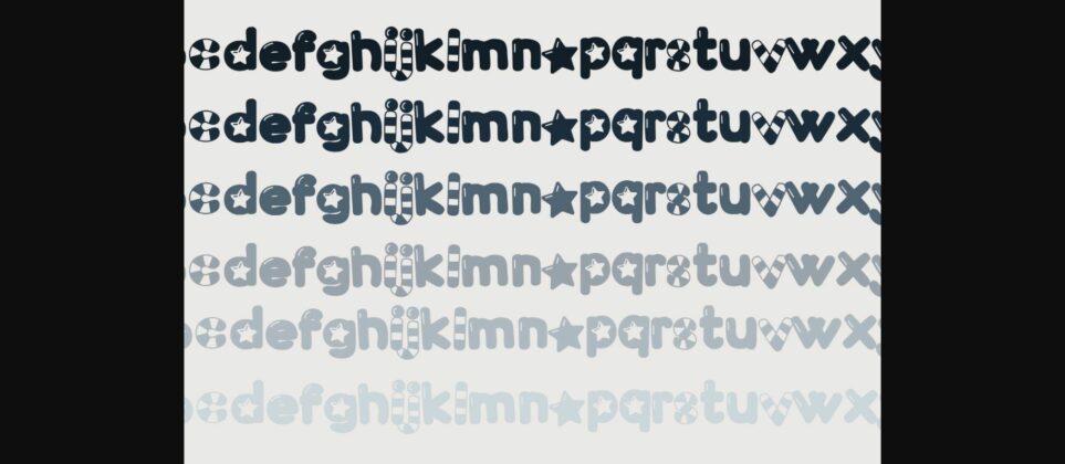 Fat Stars and Stripes Font Poster 7