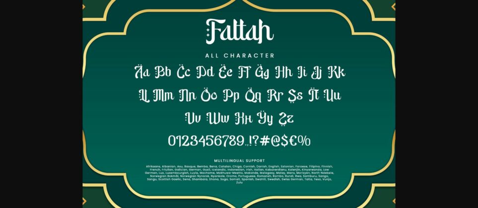 Fattah Font Poster 9