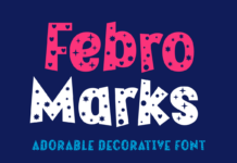 Febro Marks Font Poster 1