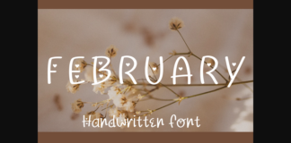 February Font Poster 1