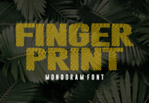 Finger Print Font Poster 1