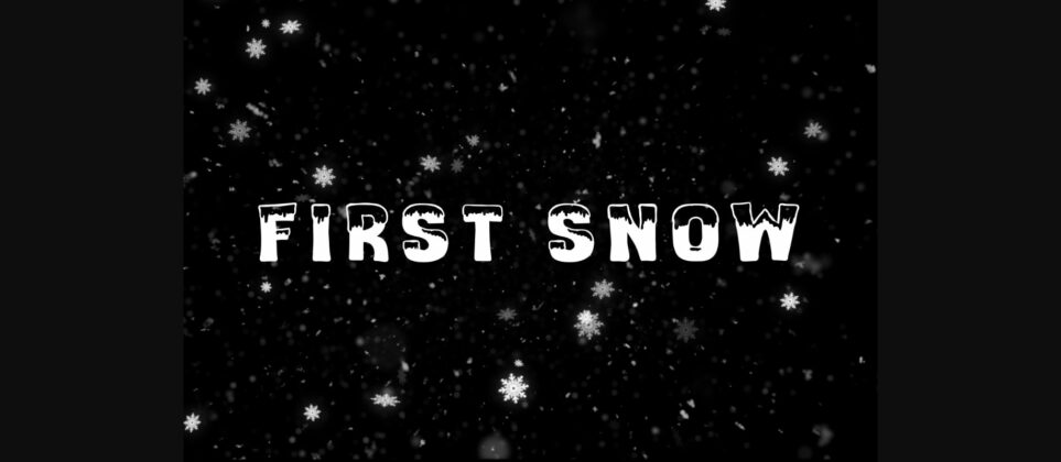 First Snow Font Poster 3