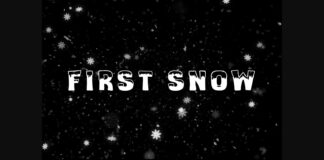 First Snow Font Poster 1