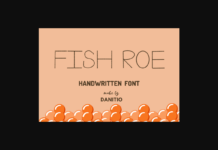 Fish Roe Font Poster 1